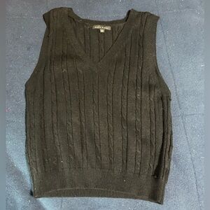 Black sweater vest